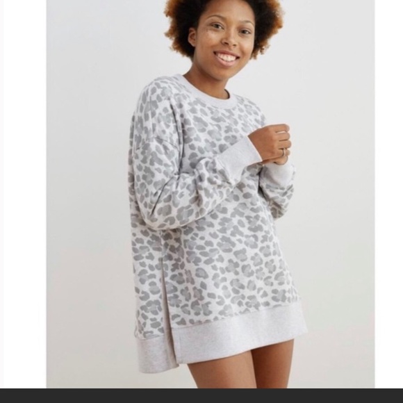 cheetah oversized sweater